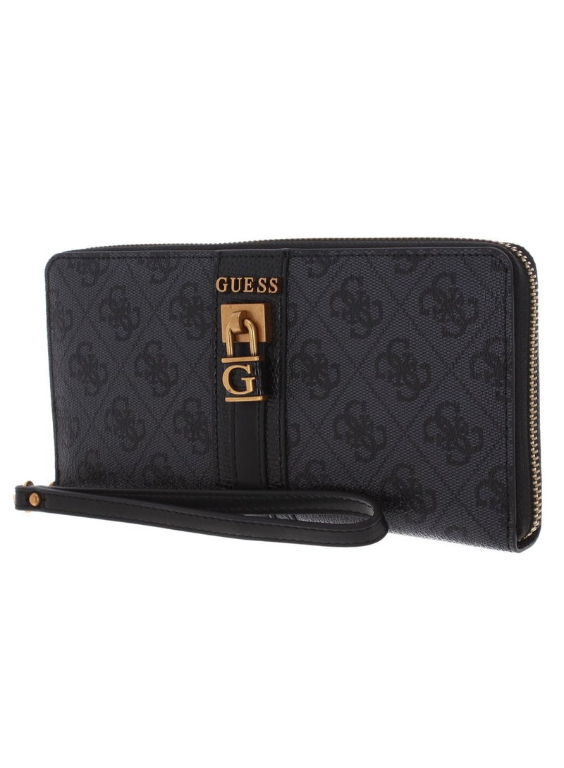 GUESS Ginevra Logo SLG Cheque Organizer Coal Logo - Image 1