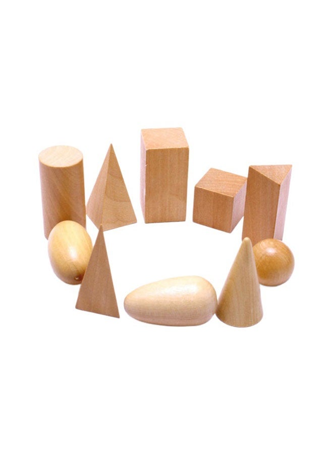 لعبة تخمين الأشكال الهندسية الصلبة - مجموعة أشكال ثلاثية الأبعاد مصغرة - ألعاب مونتيسوري خشبية - للأعمار من 3 سنوات فما فوق - Image 5