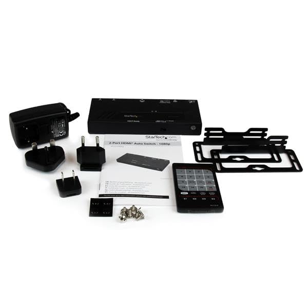 StarTech.com 2 Port HDMI Switch w/ Automatic and Priority Switching - 2 In 1 Out HDMI Selector with Automatic Priority Switching – 1080p, TAA (VS221HDQ) - Image 5