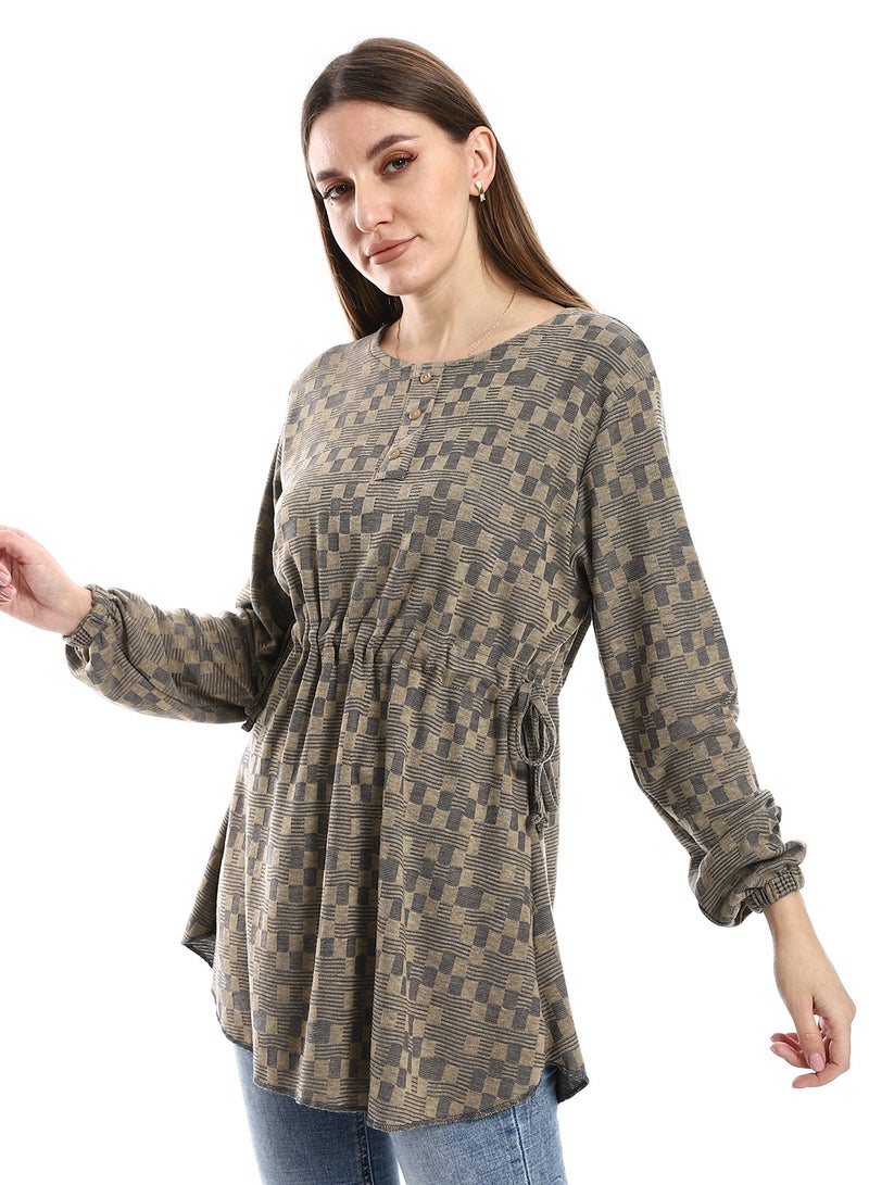 Caesar Women Plain Blouse With Long Sleeves  - Image 2