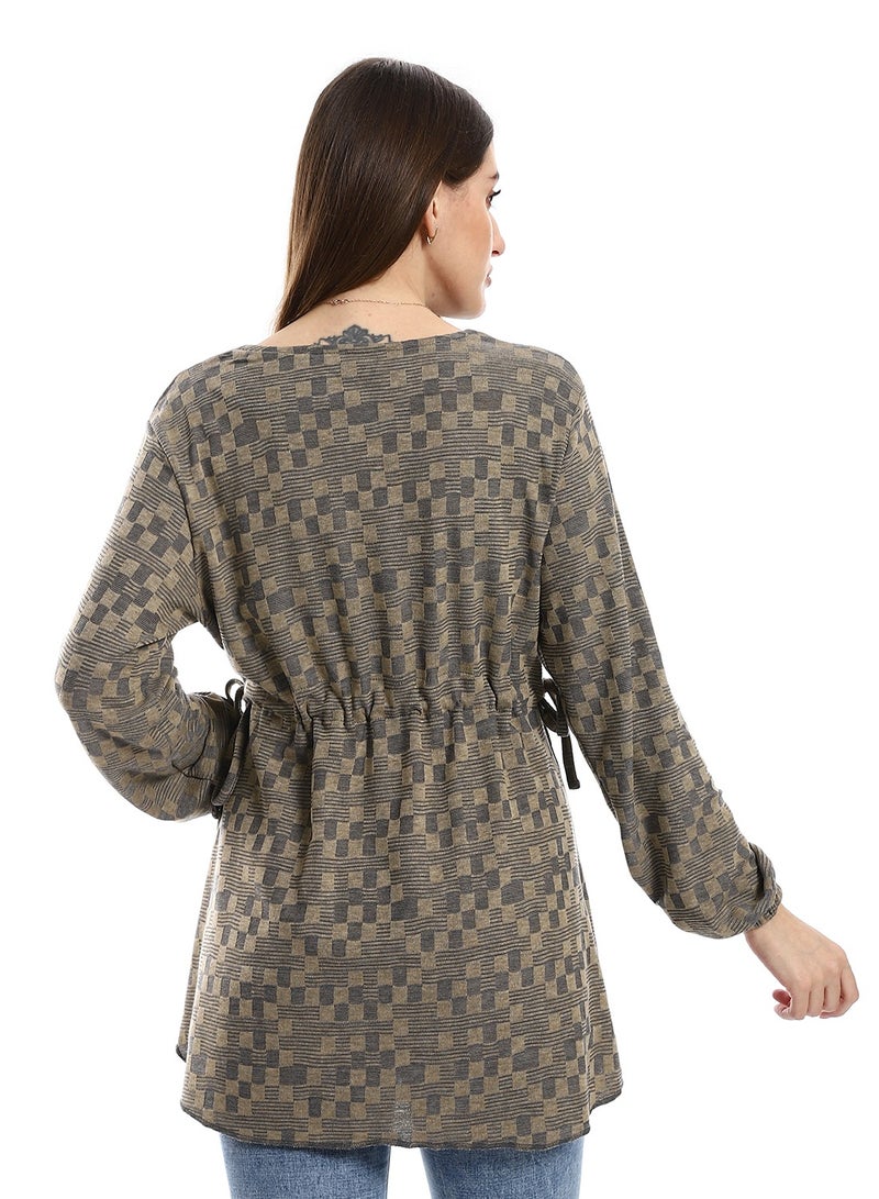 Caesar Women Plain Blouse With Long Sleeves  - Image 3