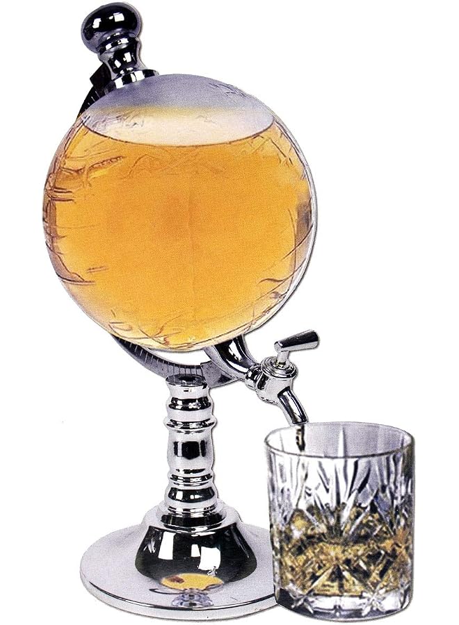 S-TOP Amazing Large 3500 ml Globe Shape Liquor/Whisky/Wine/Beer/Vodka/, Dispenser/Decanter for Home Bar/Gift/Pubs/Party Capacity 3.5 litre - Image 1