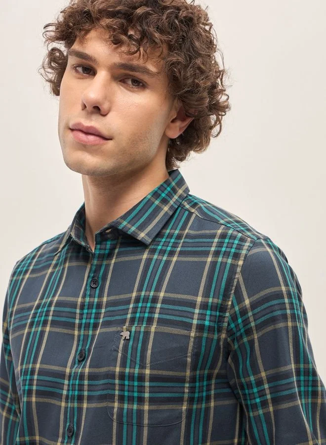 THE BEAR HOUSE Men's Shirt for Casual and Formal Wear | Classic Button-Down Style for Office, Daily Use, Travel, Events & All-Season Outfits | Versatile & Stylish Wardrobe Essential for Every Occasion