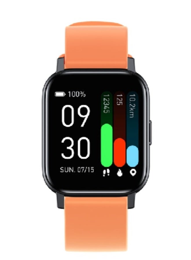 AROAQ GTS1 Smart Sports Watch – 1.3" HD Display, Heart Rate, SpO2 & BP Monitoring, Body Temperature, Fitness Tracker with 16 Sports Modes, Waterproof, Men & Women - Orange - Image 2