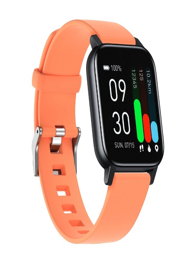 AROAQ GTS1 Smart Sports Watch – 1.3" HD Display, Heart Rate, SpO2 & BP Monitoring, Body Temperature, Fitness Tracker with 16 Sports Modes, Waterproof, Men & Women - Orange - Image 1
