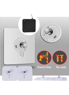 RHYDON RHYDON Automatic Sensor Door Closer Multi Functional Automatic Door Closer Residential Commercial Auto Door Closer with Drawstring Closer Door for Internal Home Storm 1 Pack 2  - Image 3