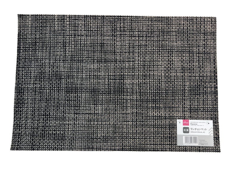 Table Placemat 45 x 30 cm, Design A, Grey Dining Table Mat, Heat-Resistant Non-Slip Table Protector for Kitchen & Dining Use