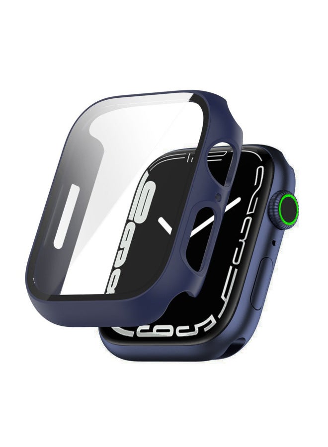 جراب حماية لساعة Apple Watch iwatch9 جراب حماية من الغلاف المقوى جراب مدمج لساعة Apple Watch 7/8 - اللون: فضي - الأبعاد الخارجية: 41 مم - Image 3