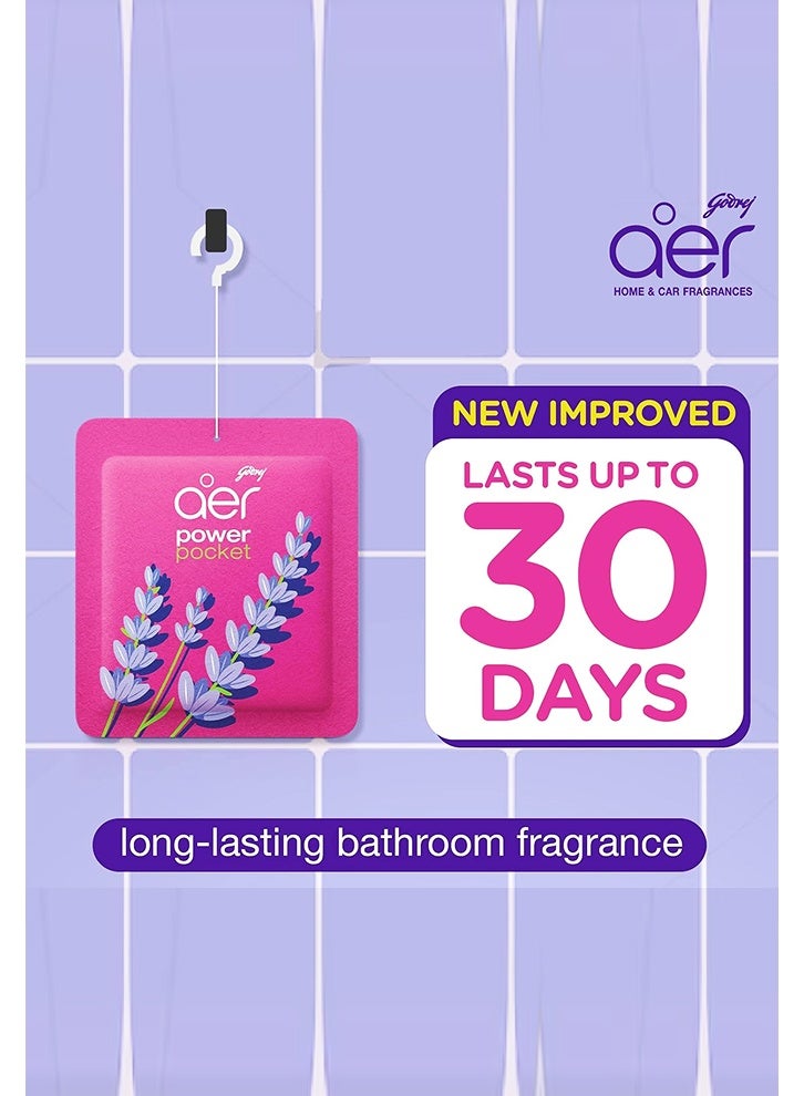 غودريج آير معطر جو جودريج إير باور بوكيت للحمام والمرحاض، يدوم حتى 30 يومًا، 10 غرام، عبوة من 9 قطع - Image 5