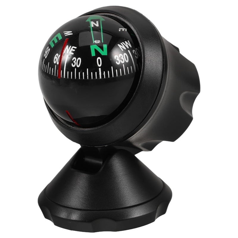 Car Dash Mount Compass Ball With Adhesive Base Auto Navigation Direction Finder For Vehicle Outdoor Travel Camping SUV Motorcycle - Image 2