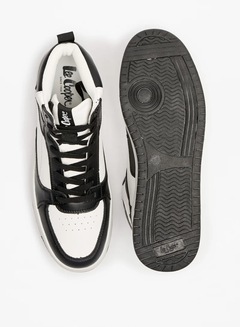 Lee Cooper Men's High Top Lace Up Casual Sneakers