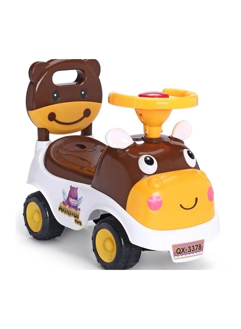 Toy Box Cow Cartoon Ride On Car With Backrest - Image 2