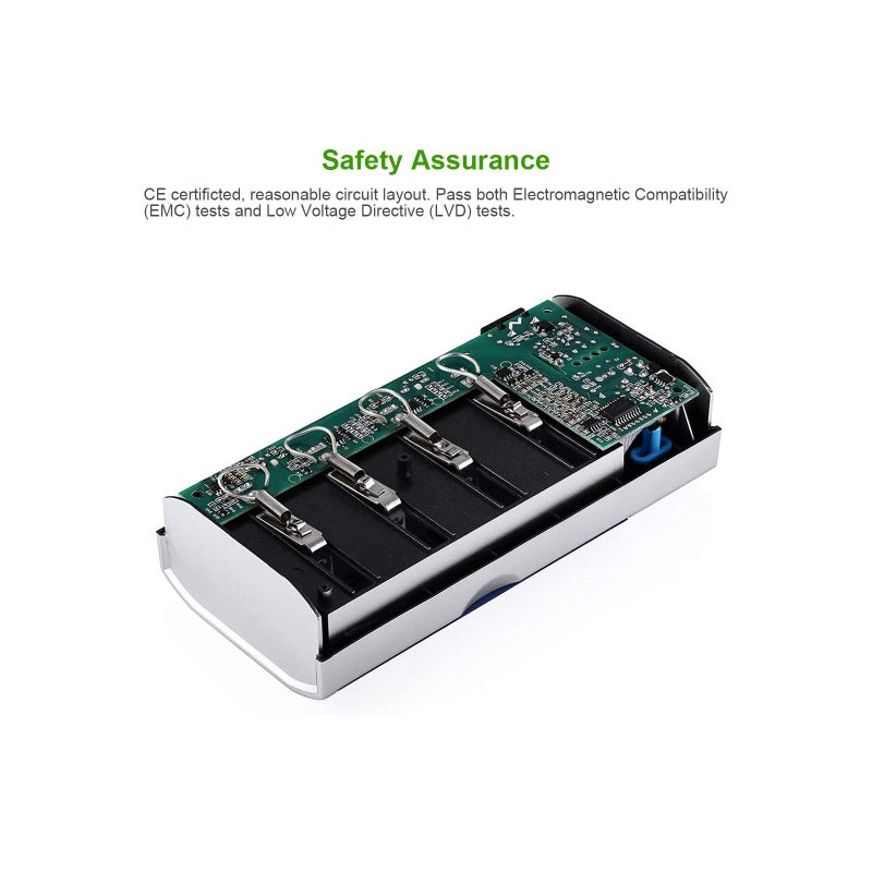 EBL 906 Smart Charger for AA AAA C D 9V Rechargeable Batteries with 4 Pieces 5000mAh C Rechargeable Batteries - Image 3