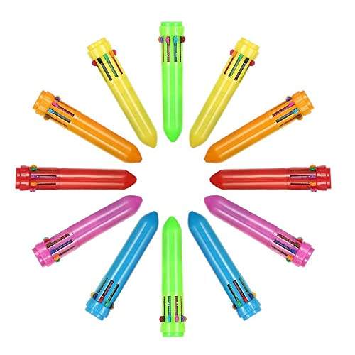 Kaptin 24 Pack Multicolor Ballpoint Pen Mini Shuttle Pens mini pens, Retractable Ballpoint Pens Multicolor Pens kids pens Office School Supplies for Students Children - Image 2