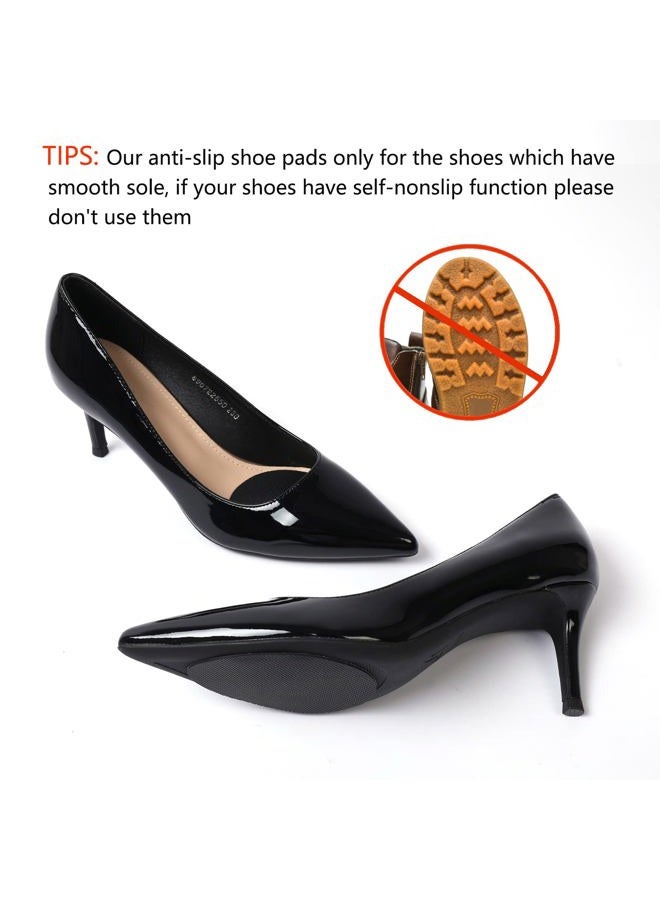 Ashoesert Non Slip Shoe Pads Shoe Grips on Bottom of Shoes Shoe Sole Protector Anti Slip Shoe Grips Non Slip Pads for Shoes,Shoe Slip Pads Shoe Gummies for Bottom of Heels (Black - 4 Pairs) - Image 3