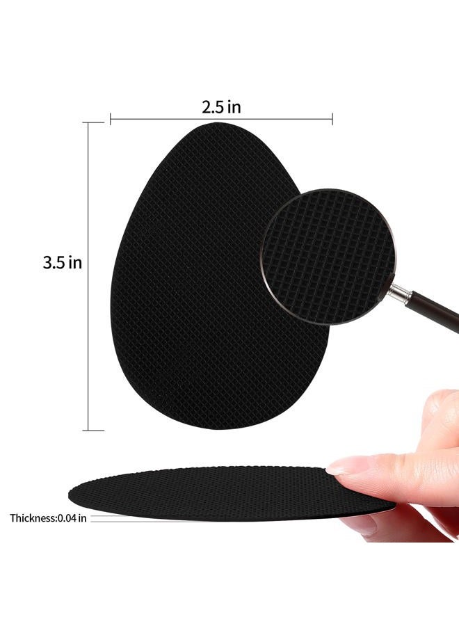 Ashoesert Non Slip Shoe Pads Shoe Grips on Bottom of Shoes Shoe Sole Protector Anti Slip Shoe Grips Non Slip Pads for Shoes,Shoe Slip Pads Shoe Gummies for Bottom of Heels (Black - 4 Pairs) - Image 4