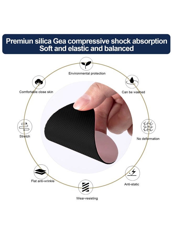 Ashoesert Non Slip Shoe Pads Shoe Grips on Bottom of Shoes Shoe Sole Protector Anti Slip Shoe Grips Non Slip Pads for Shoes,Shoe Slip Pads Shoe Gummies for Bottom of Heels (Black - 4 Pairs) - Image 5