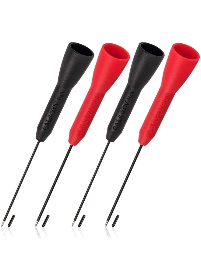ANCIRS 4 Pack 2Mm Needle Test Probes 600V/10A Non Destructive Multimeter Test For Fluke Leads Tl71 Tl75  - Image 1