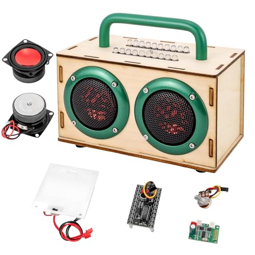 Swhmc DIY Bluetooth Speaker Kit STEM Projects for Kids Adults Age 81216 Build Portable Speaker with LED Light Science Experiment Electronics Set Birthday Gifts for 9 10 11 13 14 Year Old Boy Girl - Image 1