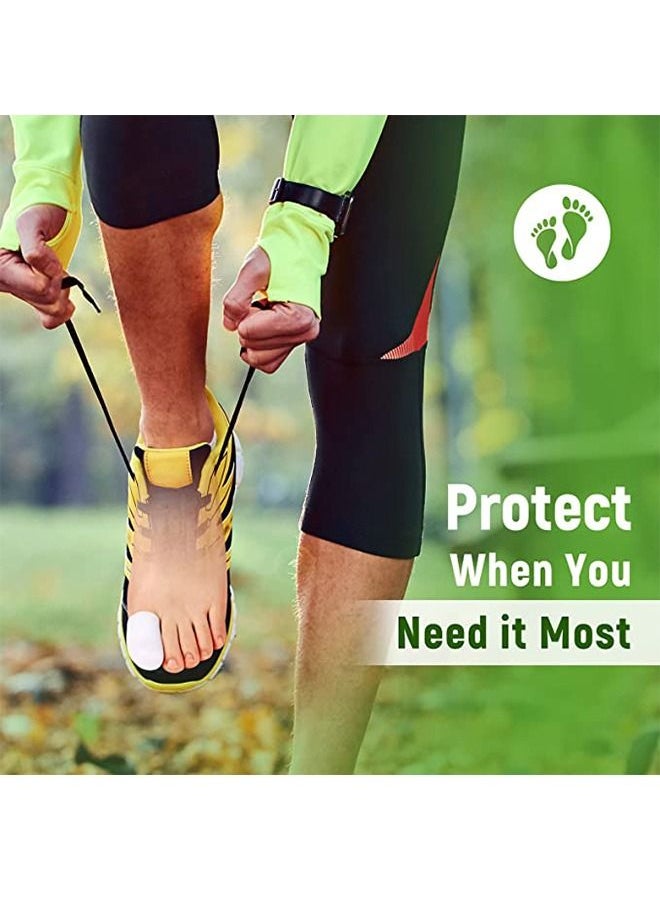 Generic - 10 Pcs Breathable Toe Protector Toe Cover Sleeves, Pads Gel Pads Claw Toe Temporary Bracket, Gel Toe Caps Toe Protectors Breathable Toe Sleeves, Supporting Foot Pain Big Toe Cap (White) - Image 1
