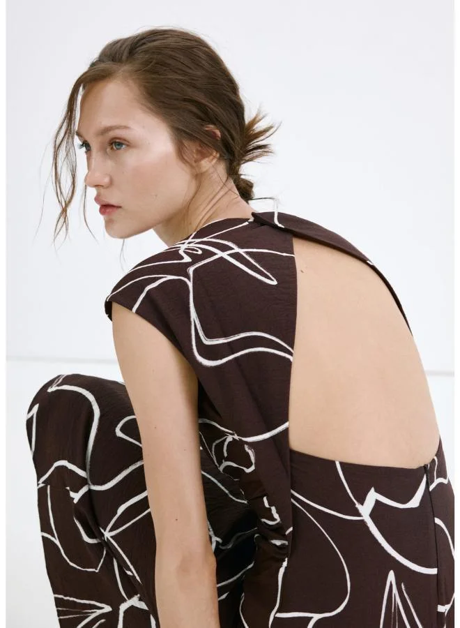 MANGO  Printed ruched dress for Women | Best Price UAE