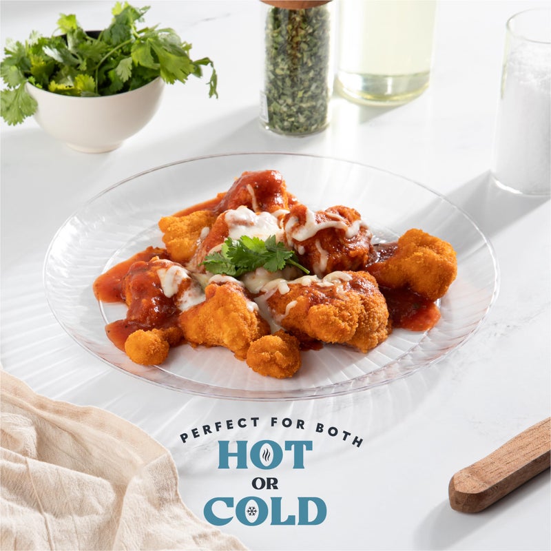 PLASTICPRO بلاستيك برو 30 عبوة أطباق بلاستيكية شفافة بحجم 10 بوصات للأحداث الخاصة والحفلات - Image 5