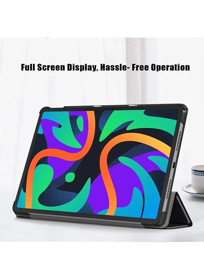 PU Leather Case for Lenovo Tab M11 TB330FU 11", PU leather PC hard Case Ultra Slim Cover with Auto Wake/Sleep (black)
