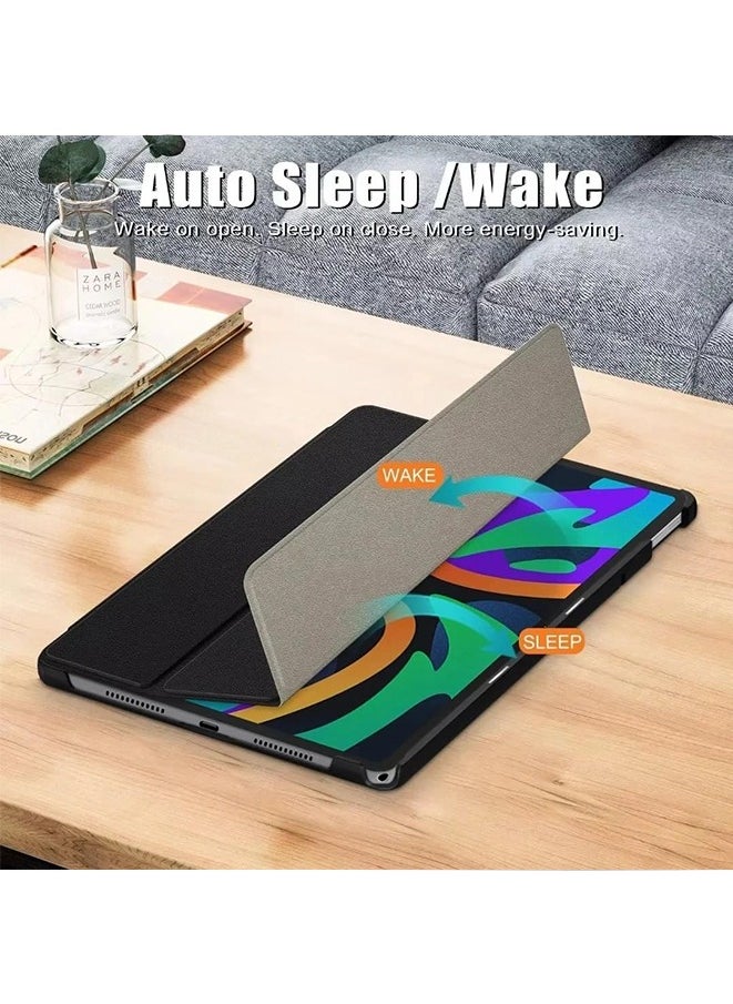 PU Leather Case for Lenovo Tab M11 TB330FU 11", PU leather PC hard Case Ultra Slim Cover with Auto Wake/Sleep (black)