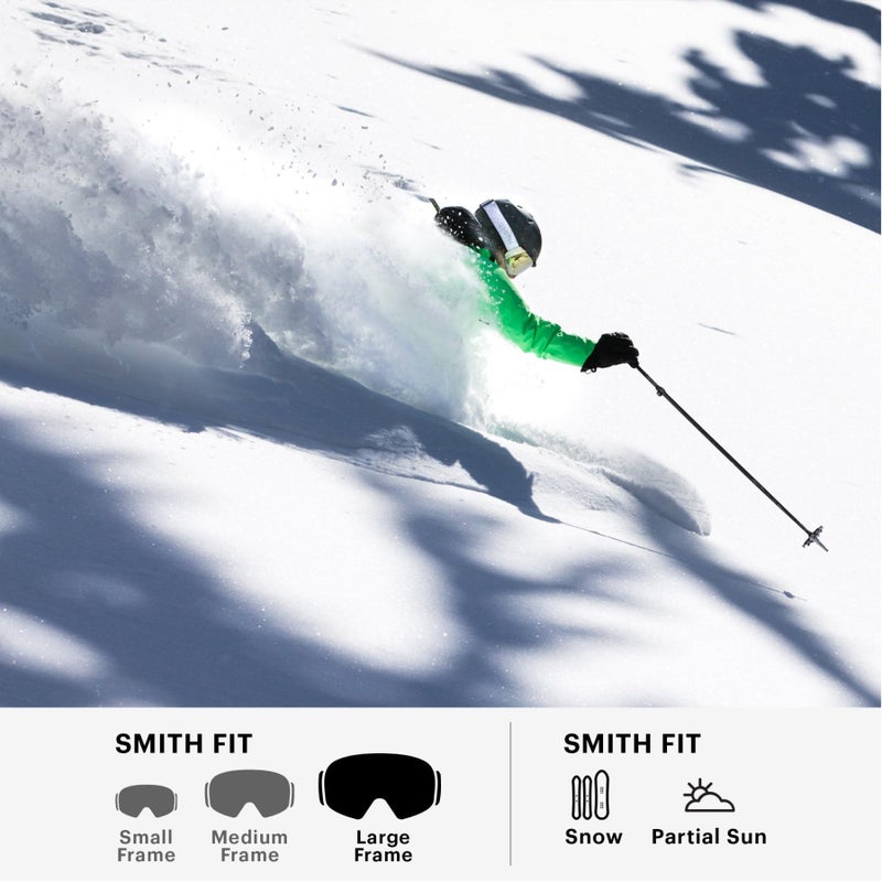SMITH Reason OTG Snow Goggles â€“ Adult Ski & Snowboarding Goggles with Carbonic-X Lens, Ventilation, Anti-Fog Performance & 100% UV Protection â€“ for Men & Women â€“ Black, RC36 - Image 2