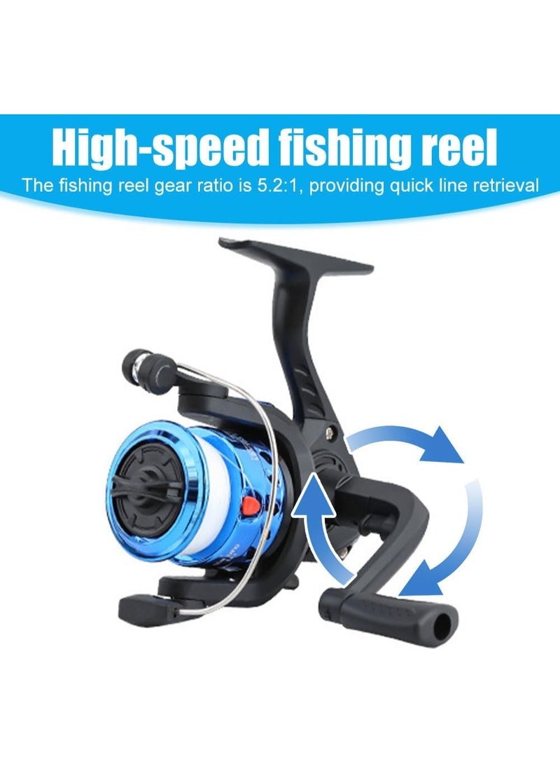YelaJoy Fishing Rod & Reel Combo Set, 1.8m Telescopic Fishing Pole with Spinning Reel, Lures, Hooks, Swivel Snaps Tackle Kit for Beginner Freshwater Saltwater - Image 3