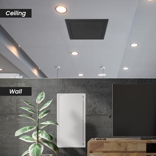 Repa Market 16 x 12 Inch Access Panel for Drywall/White Powder Coated Steel Wall Hole Cover/Door Panel/Cover Plates with Latch – Service Hatch/HVAC Access Door for Plumbing, Electrical Use - Image 5