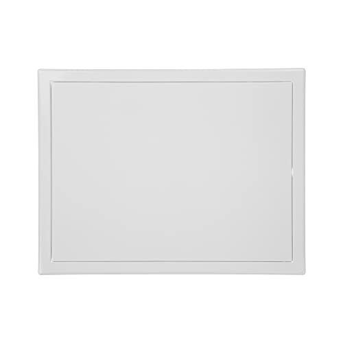 Repa Market 16 x 12 Inch Access Panel for Drywall/White Powder Coated Steel Wall Hole Cover/Door Panel/Cover Plates with Latch – Service Hatch/HVAC Access Door for Plumbing, Electrical Use - Image 1