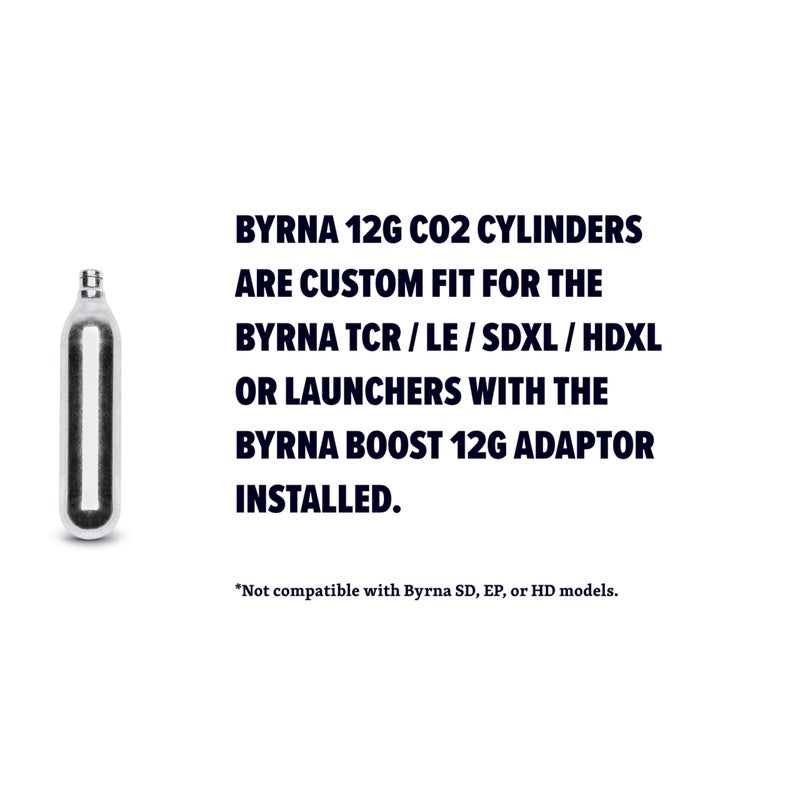 Byrna خرطوشات بيرنا 12 جرام CO2 + زيت | عبوة 10 عددي | لبيرنا LE/HDXL/SDXL و TCR - (9 أسطوانات CO2 + 1 أسطوانة زيت) - Image 3