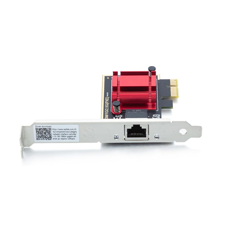 10جتيك 2.5G NIC PCIe محول شبكة 2500/1000/100 ميجابت في الثانية بطاقة إيثرنت PCIe جيجابت، منفذ RJ-45 واحد، مع وحدة تحكم Realtek RTL8125، يدعم Windows Server/Ubuntu/Centos/Debian - Image 2