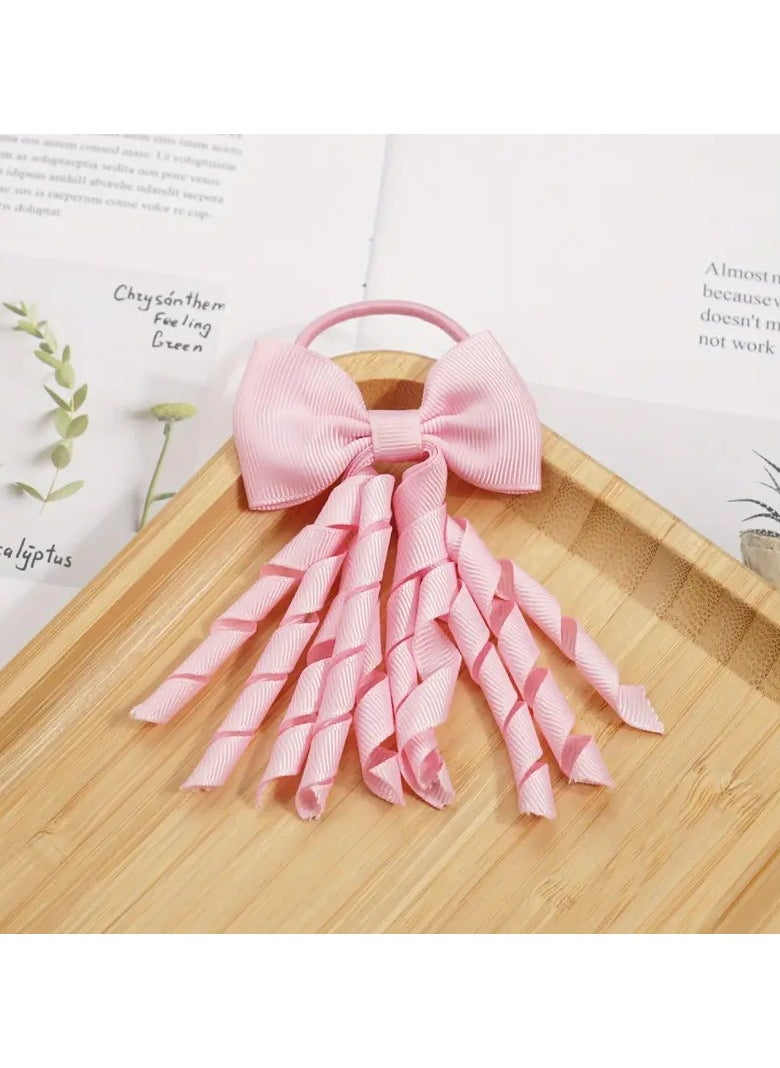 Goolsky 2pcs Girls Tassel Bow Ponytail Bands, Hair Rope, Fashion Headwear Hair Accessories For Girls, Ideal choice for Gifts  - Image 2