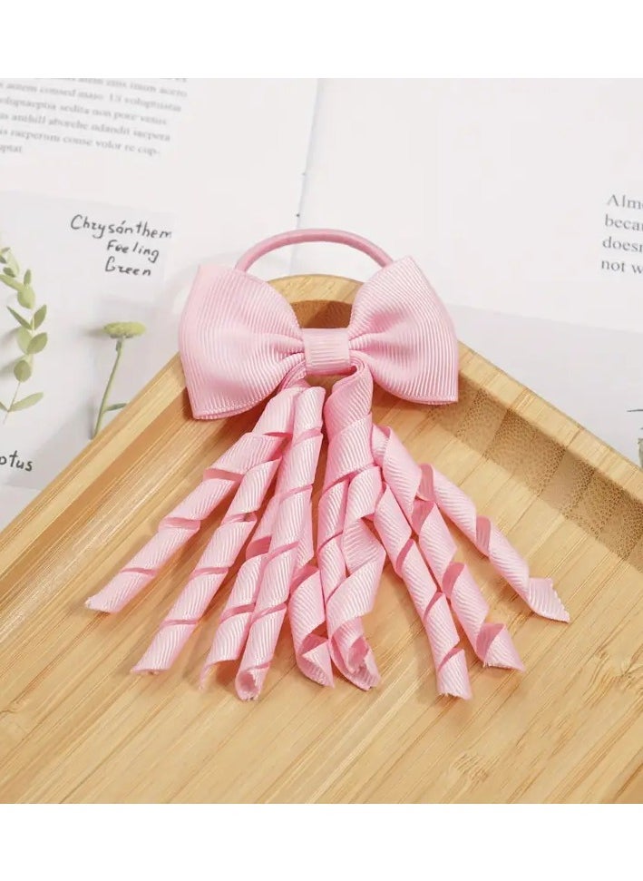 Goolsky 2pcs Girls Tassel Bow Ponytail Bands, Hair Rope, Fashion Headwear Hair Accessories For Girls, Ideal choice for Gifts  - Image 5
