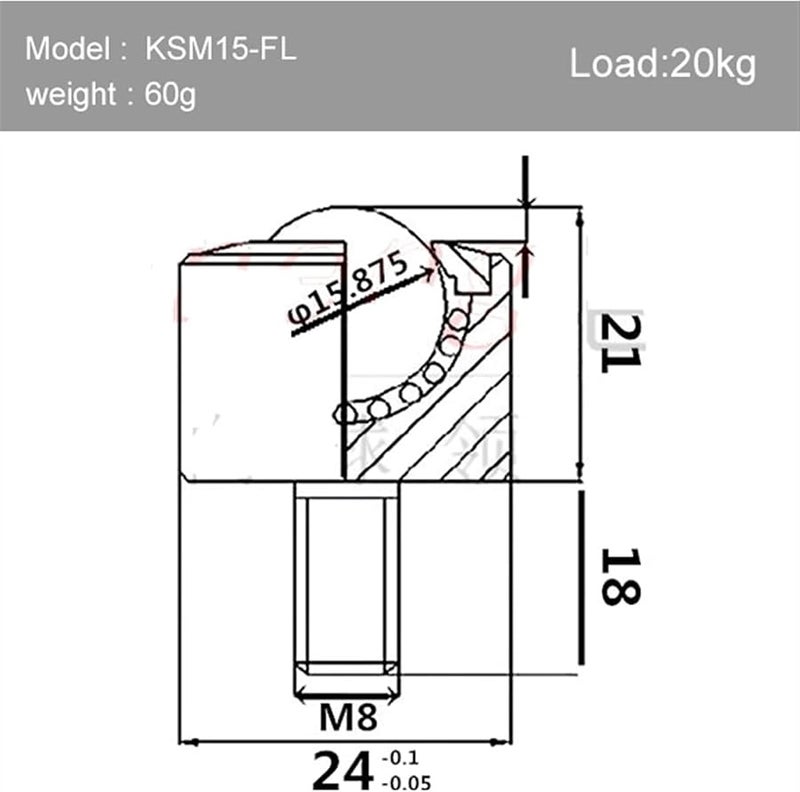 SUS304 Stainless Steel Universal Ball Caster Wheel Screw Cylinder Hardware 1Pc - Image 3
