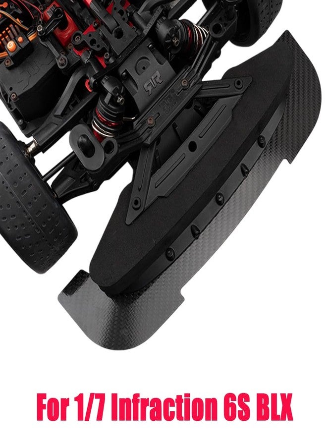 MOHERO Carbon Fiber Front Splitter for 1/7 Infraction 6S BLX and Limitless F1 RC Car Upgrade Part - Image 3