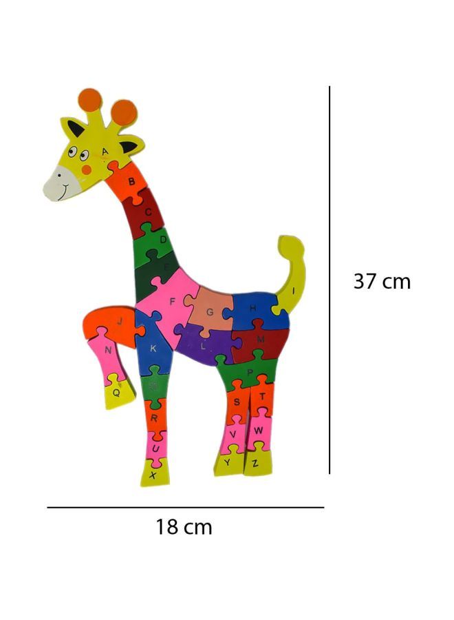 NIBEMINENT 26-Piece Animal Shaped Wooden Jigsaw Puzzle 1TNG272 - Image 4