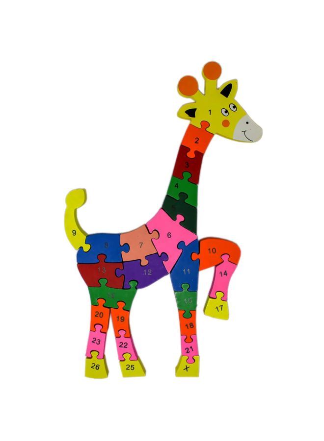 NIBEMINENT 26-Piece Animal Shaped Wooden Jigsaw Puzzle 1TNG272 - Image 2