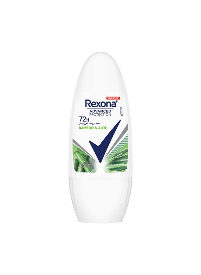 Rexona Advanced Protection 72H+ Antiperspirant Deodorant Bamboo Freeze & Aloe Vera Roll On - Image 1