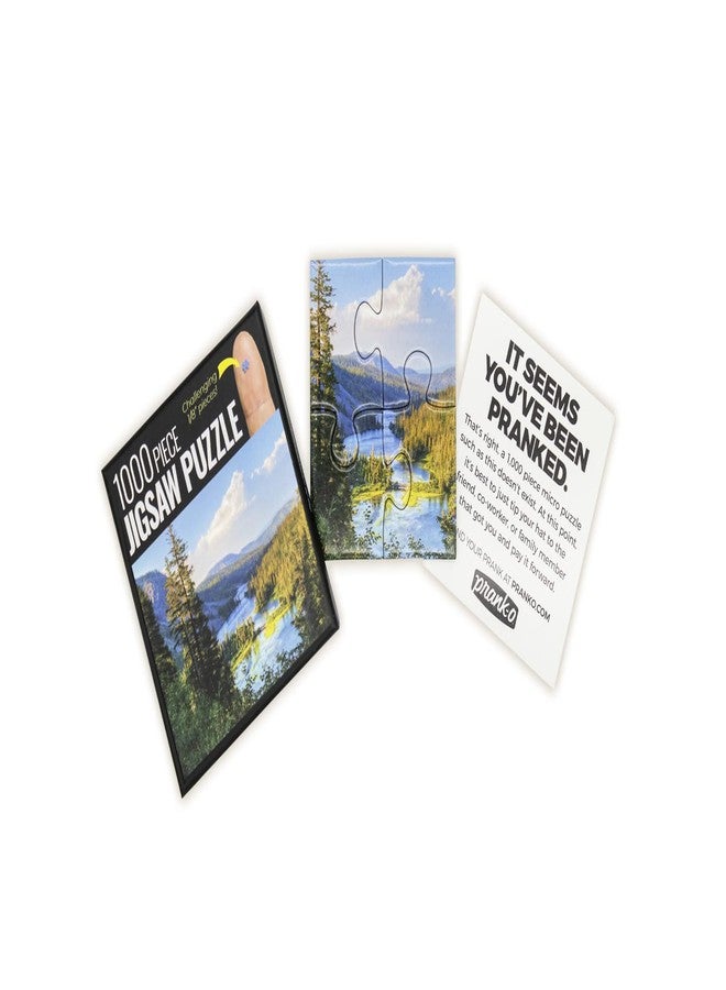 Prank Pack, 1000 Piece Jigsaw Puzzle - Micro Mountain, Novelty Gifting Prank Box for Pranksters, Funny Prank-O Gag Present - Image 4
