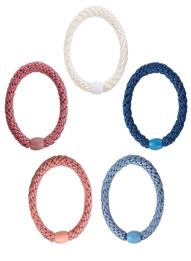 Funtopia Hair Ties for Girls Women, Funtopia 30 Pcs Elastics Hair Bands Ponytail Holders for Thick Hair, No Damage No Crease Hair Elastics 3.Multicolor - Image 2