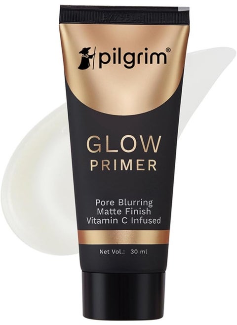Glow Primer Lightweight Gel Based Velvety Matte Finish, Blurs Pores, Vit C+E Infused