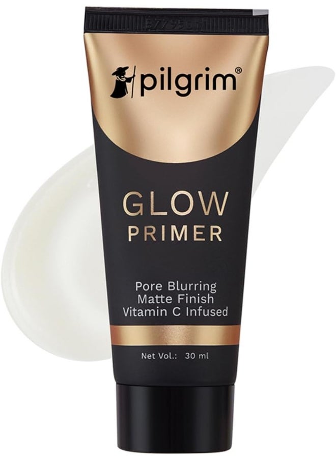 PILGRIM - Glow Primer Lightweight Gel Based Velvety Matte Finish, Blurs Pores, Vit C+E Infused - Image 1