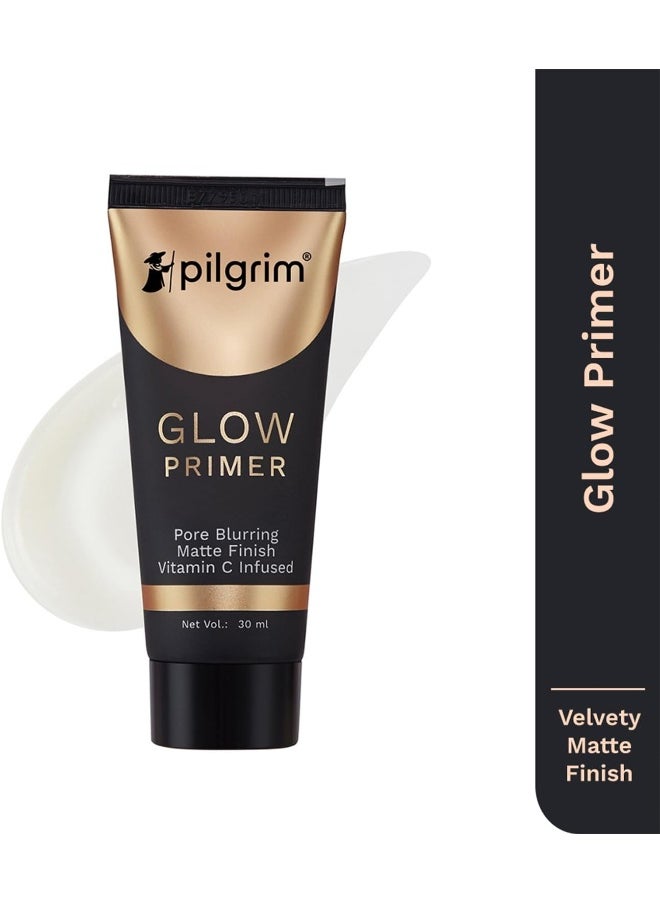 PILGRIM - Glow Primer Lightweight Gel Based Velvety Matte Finish, Blurs Pores, Vit C+E Infused - Image 1