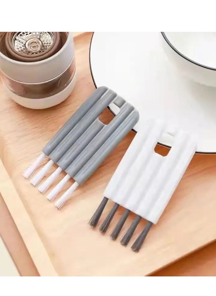 2pcs, Cup Lid Brush, Keyboard Brush, Water Bottle Cleaning Brush, Crevice Dust Removal Brush, Portable Multifunctional Kitchen Cleaning Brush, Groove Brush, Cleaning Supplies, Cleaning Tool  - Image 1