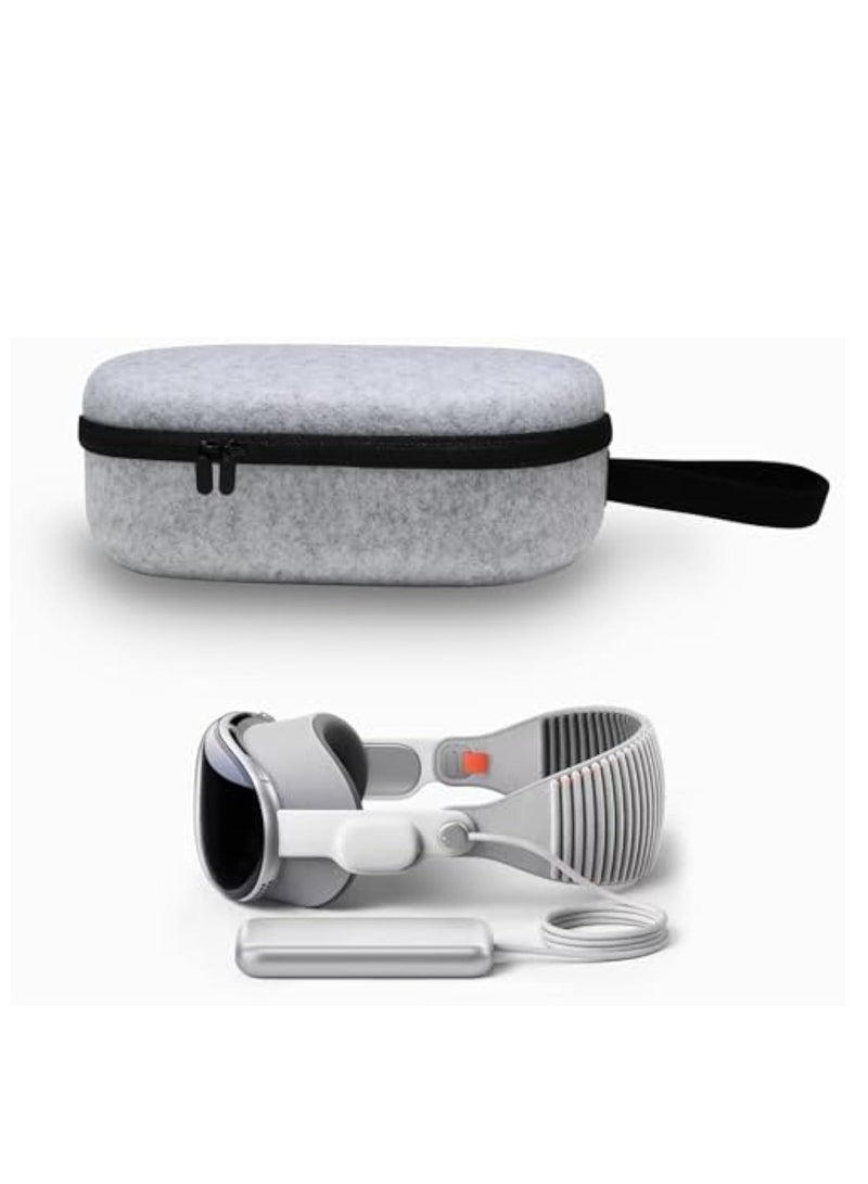Barakah Carrying Case Compatible with Apple Vision Pro, VR Gaming Headset and Touch Controllers Accessories, Accessories Organizer Storage Hard Shell Travel Case for Apple Vision VR, Gray - Image 1