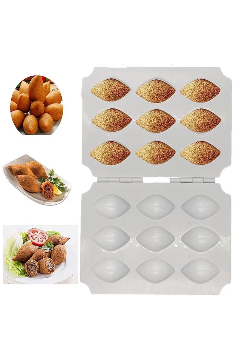 Arabest 9 Grids Meatball Mold, Manual Meatloaf Mould, Meat Filling Cooking Press Tool, Sturdy DIY Meatball Making Tools for Cake Dessert Mold, Homemade Kitchen Cooking Tools - Image 1