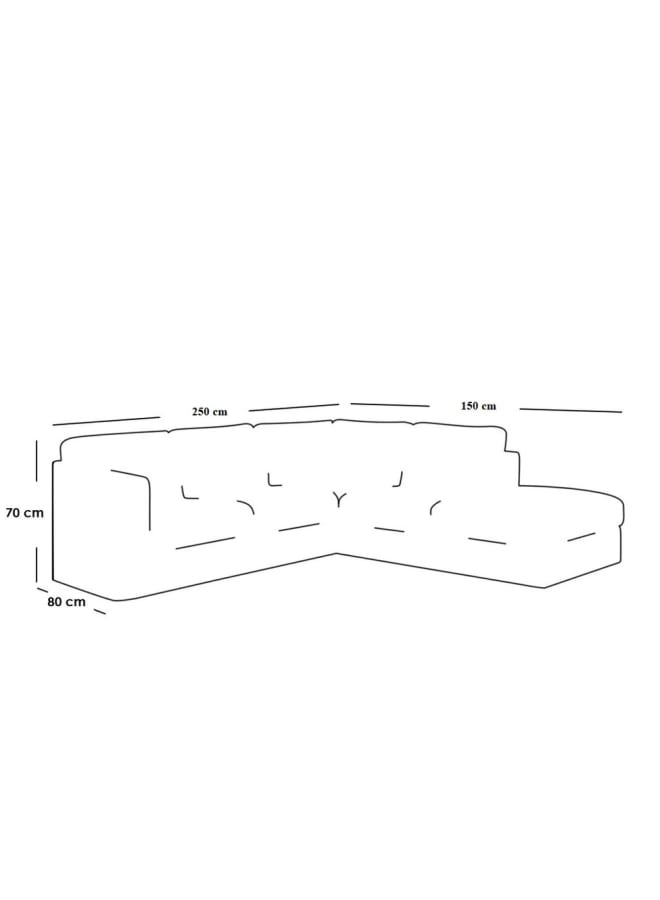 Retro Modern sofa 250 cm - beige - Image 2